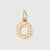 1 Piece Stainless Steel Zircon 14K Gold Plated Inlay Polished Pendant