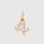 1 Piece Stainless Steel Zircon 14K Gold Plated Inlay Polished Pendant