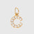 1 Piece Stainless Steel Zircon 14K Gold Plated Letter Polished Pendant