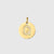 1 Piece Stainless Steel Zircon 14K Gold Plated Letter Polished Pendant