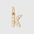 1 Piece Stainless Steel Zircon 14K Gold Plated Letter Polished Pendant