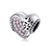 1 Piece Sterling Silver Artificial Gemstones Heart Shape