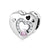 1 Piece Sterling Silver Artificial Gemstones Heart Shape