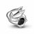 1 Piece Sterling Silver Artificial Gemstones Heart Shape