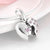 1 Piece Sterling Silver Artificial Gemstones Heart Shape