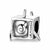 1 Piece Sterling Silver Artificial Gemstones Heart Shape