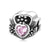 1 Piece Sterling Silver Artificial Gemstones Heart Shape