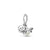 1 Piece Sterling Silver Letter Heart Shape Pendant Beads