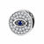 1 Piece Sterling Silver Zircon Devil'S Eye Polished Beads