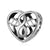 1 Piece Sterling Silver Zircon Inlay Polished Pendant Beads