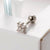 1 Piece Sweet Flower Plating Inlay Stainless Steel Zircon 18k Gold Plated Ear Studs