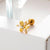 1 Piece Sweet Flower Plating Inlay Stainless Steel Zircon 18k Gold Plated Ear Studs