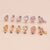 1 Piece Sweet Heart Shape Flower Plating Stainless Steel Zircon Ear Studs