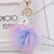 1 Piece Sweet  Pu Leather Plating Keychain