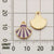 1 Piece Sweet  Shell Fish Tail Alloy Enamel Pendant Jewelry Accessories