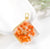 1 Piece Sweet Simple Style Flower Glass Copper Plating Pendant Jewelry Accessories