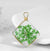 1 Piece Sweet Simple Style Flower Glass Copper Plating Pendant Jewelry Accessories