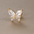 1 Piece Sweet Simple Style Moon Butterfly Snowflake Plating Inlay Stainless Steel Zircon Cartilage Earrings