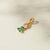 1 Piece Synthetic Gemstones Copper Zircon Plating Inlay Polished Pendant