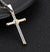 1 Piece Titanium Steel 18K Gold Plated Cross