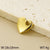 1 Piece Titanium Steel 18K Gold Plated Heart Shape Polished Pendant