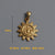 1 Piece Titanium Steel 18K Gold Plated Sun Moon Polished Pendant