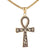 1 Piece Titanium Steel None 18K Gold Plated Symbol