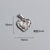 1 Piece Titanium Steel Portrait Cross Heart Shape Polished Pendant