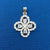 1 Piece Titanium Steel Rhinestones Solid Color Pendant Chain