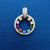 1 Piece Titanium Steel Rhinestones Solid Color Pendant Chain