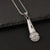 1 Piece Titanium Steel Rhinestones Solid Color Pendant Chain