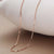 1 Piece Titanium Steel Rhinestones Solid Color Pendant Chain