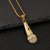 1 Piece Titanium Steel Rhinestones Solid Color Pendant Chain