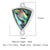 1 Piece Titanium Steel Solid Color Pendant