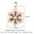 1 Piece Titanium Steel Zircon Color Block Pendant