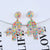 1 Piece Vintage Style Christmas Tree Enamel Plating Inlay Alloy Plastic Glass Glass Pearl Drop Earrings