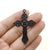 1 Piece Zinc Alloy Gold Plated Cross Pendant