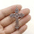 1 Piece Zinc Alloy Gold Plated Cross Pendant