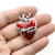 1 Piece Zinc Alloy Gold Plated Heart Shape Pendant