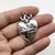 1 Piece Zinc Alloy Gold Plated Heart Shape Pendant