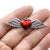 1 Piece Zinc Alloy Gold Plated Wings Pendant