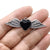 1 Piece Zinc Alloy Gold Plated Wings Pendant