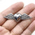 1 Piece Zinc Alloy Gold Plated Wings Pendant