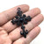 1 Piece Zinc Alloy Rhinestones Cross Pendant