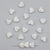 1 Set 10 * 9mm Hole 2~2.9mm Arylic Heart Shape Beads