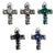 1 Set 19*28mm Alloy Cross Heart Shape Pendant