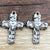 1 Set 19*28mm Alloy Cross Heart Shape Pendant