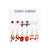 1 Set Cute Christmas Tree Santa Claus Snowman Alloy Drop Earrings Ear Studs