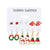 1 Set Cute Christmas Tree Santa Claus Snowman Alloy Drop Earrings Ear Studs