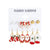 1 Set Cute Christmas Tree Santa Claus Snowman Alloy Drop Earrings Ear Studs